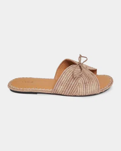 Odissi Lipa Bow-detailed Woven Sandals In Multi