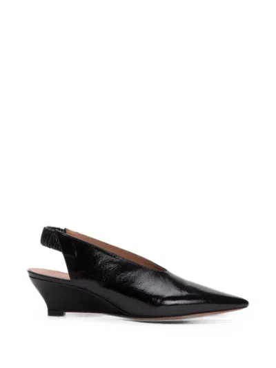 Odissi Maria Pointed-toe Wedge Pumps In Blue