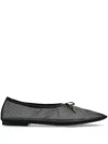 Odissi Mesh Ballerina Shoes In Schwarz