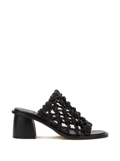 Odissi Nour Braided-vamp Sandal In Black