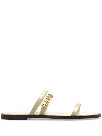 Odissi Open Toe Sandals In Gold