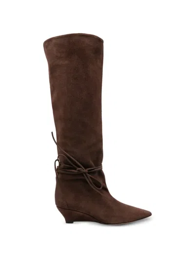 Odissi Pointed-toe Tie-fastening Boots In Multi