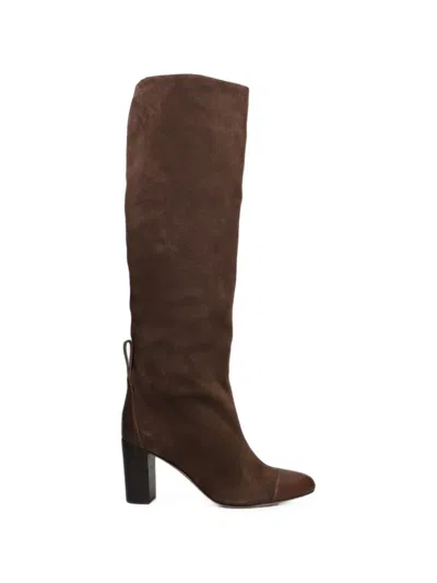 Odissi Suede Boots In Brown