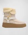 ODISSI SUKI WOOL FAUX FUR HARNESS WINTER BOOTIES