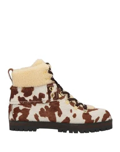 Odissi Odissì Woman Ankle Boots Off White Size 8 Leather