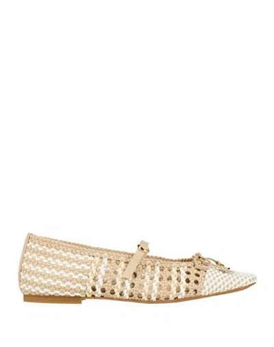 Odissi Odissì Woman Ballet Flats Beige Size 8 Leather In Neutral