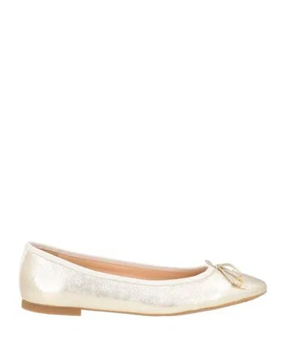 Odissi Odissì Woman Ballet Flats Platinum Size 8 Lambskin In Neutral