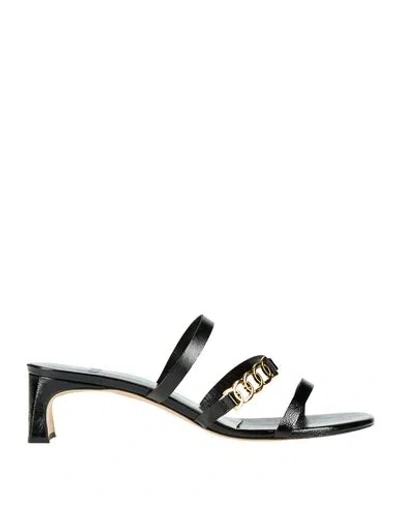 Odissi Odissì Woman Sandals Black Size 8 Leather