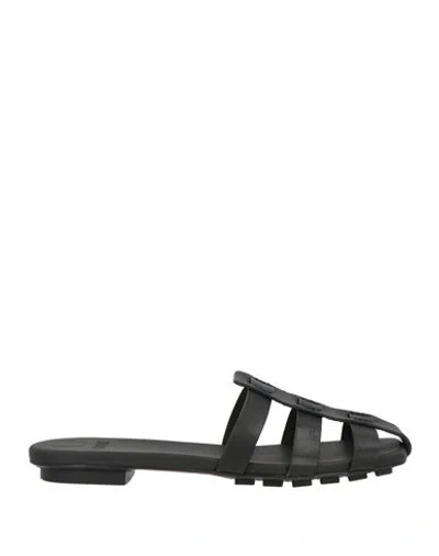 Odissi Odissì Woman Sandals Black Size 9 Calfskin