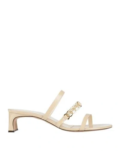 Odissi Odissì Woman Sandals Cream Size 8.5 Leather In White