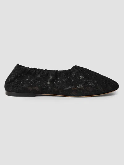 Odissi Women's Aicha Lace Ballet Flats In Black