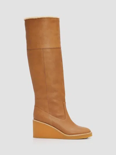 Odissi Alma Shearling Boots In Multi
