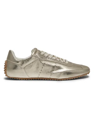 Odissi Women's Cass Metallic Faux-leather Low-top Sneakers In Gold