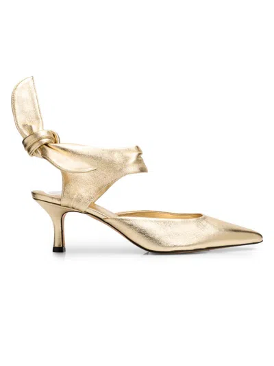 Odissi Women's Jodie 55mm Metallic-leather Pumps In Multi