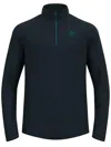 Odlo Besso Mid Layer With Half Zip In Blue
