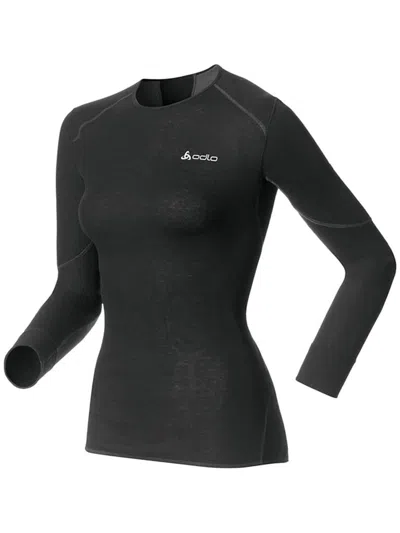 Odlo Crew Neck L/s In Black