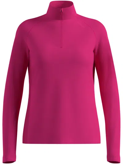 Odlo Essential Warm Mezzo Zip In Pink