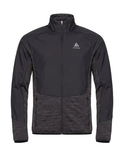 Odlo Man Jacket Black Size S Polyester, Elastane