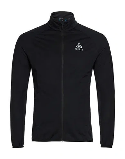 Odlo Man Jacket Black Size S Polyester, Elastane
