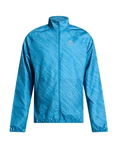 Odlo Man Jacket Slate Blue Size L Polyester