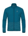 Odlo Man Jacket Slate Blue Size S Polyester, Elastane In Blue
