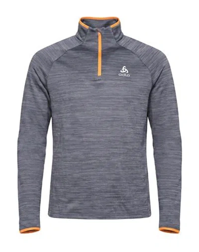 Odlo Man Sweatshirt Grey Size S Polyester, Elastane In Gray
