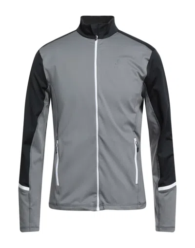 ODLO ODLO MAN SWEATSHIRT GREY SIZE XL POLYESTER, ELASTANE
