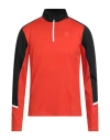Odlo Man Sweatshirt Tomato Red Size Xxl Polyester, Elastane In Red