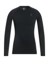 Odlo Man T-shirt Black Size Xxl Recycled Polyester, Recycled Polyamide, Recycled Elastane, Polyamide In Black