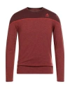 Odlo Man T-shirt Brick Size Xl Merino Wool, Polyamide In Red