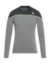 Odlo Man T-shirt Grey Size Xxl Merino Wool, Polyamide In Gray