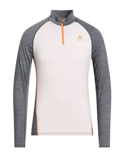 Odlo Man T-shirt Light Grey Size S Virgin Wool, Recycled Polyester