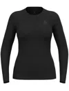 Odlo Merino Crew Neck In Black