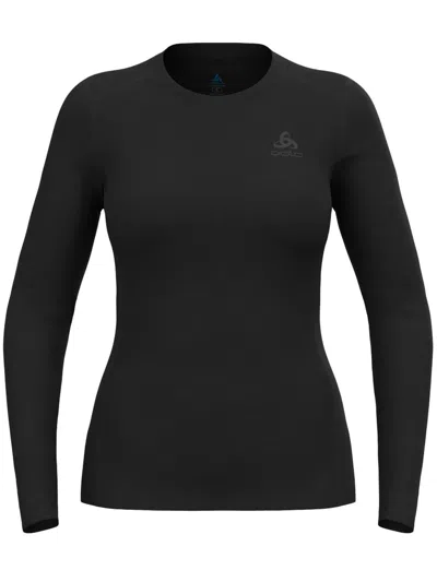 Odlo Merino Crew Neck In Black