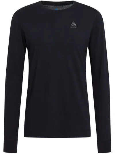 Odlo Merino Crew Neck In Black