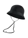 Odlo Mesh-panel Drawstring Bucket Hat In Black