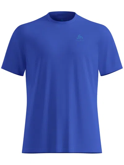 Odlo Short Sleeve Carded T-shirt In Blue
