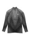 Odlo Black Textured Zip-up Sweatshirt