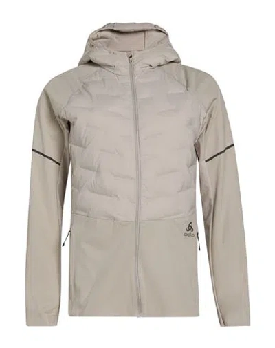 Odlo Woman Jacket Beige Size Xs Recycled Polyester, Elastane In Multi