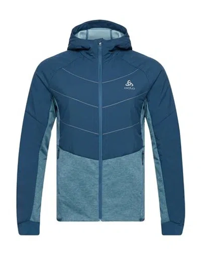 Odlo Woman Jacket Blue Size Xs Polyimide, Elastane