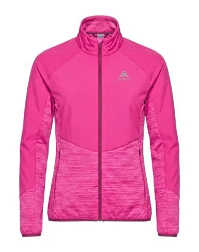 Odlo Woman Jacket Fuchsia Size S Polyester, Elastane In Pink