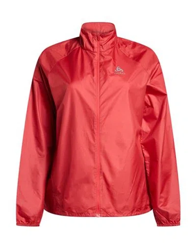 Odlo Woman Jacket Red Size S Recycled Polyester