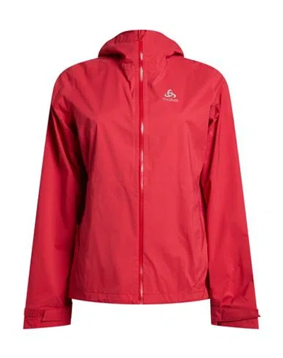 Odlo Woman Jacket Red Size Xs Polyamide In Pink