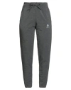 Odlo Woman Pants Charcoal Size S Polyester, Viscose, Elastane In Gray
