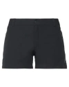 Odlo Woman Shorts & Bermuda Shorts Black Size 10 Polyester, Elastane In Black
