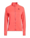 Odlo Woman Sweatshirt Coral Size S Recycled Polyester, Elastane In Red