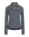 Odlo Woman Sweatshirt Grey Size L Recycled Polyester, Elastane In Gray