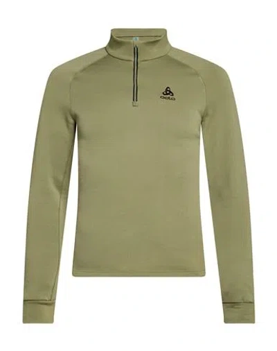 Odlo Woman Sweatshirt Light Green Size M Recycled Polyester, Elastane