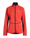 Odlo Woman Sweatshirt Tomato Red Size L Polyester, Elastane