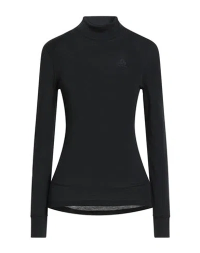 Odlo Woman T-shirt Black Size Xl Recycled Polyester